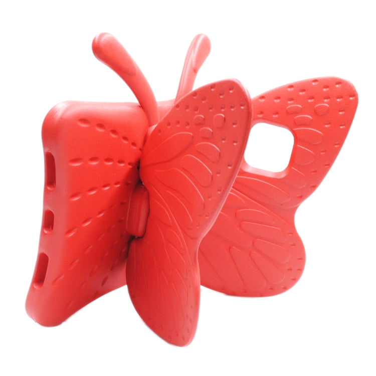 For iPad Pro 11 2024 Butterfly Bracket Kids EVA Shockproof Tablet Case(Red) - iPad Pro 11 2024 Cases by PMC TechLife | Online Shopping South Africa | PMC TechLife | Buy Now Pay Later Mobicred