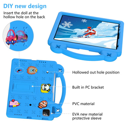 For iPad Air 11 2024 Handle Kickstand Children EVA Shockproof Tablet Case(Sky Blue) - iPad Air 11 2024 Cases by PMC Jewellery | Online Shopping South Africa | PMC Jewellery | Buy Now Pay Later Mobicred