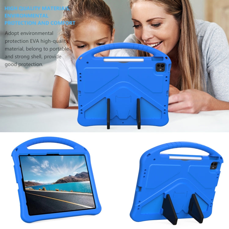 For iPad Pro 13 2024 EVA Shockproof Tablet Case with Holder(Blue) - iPad Pro 13 2024 Cases by PMC Jewellery | Online Shopping South Africa | PMC Jewellery | Buy Now Pay Later Mobicred