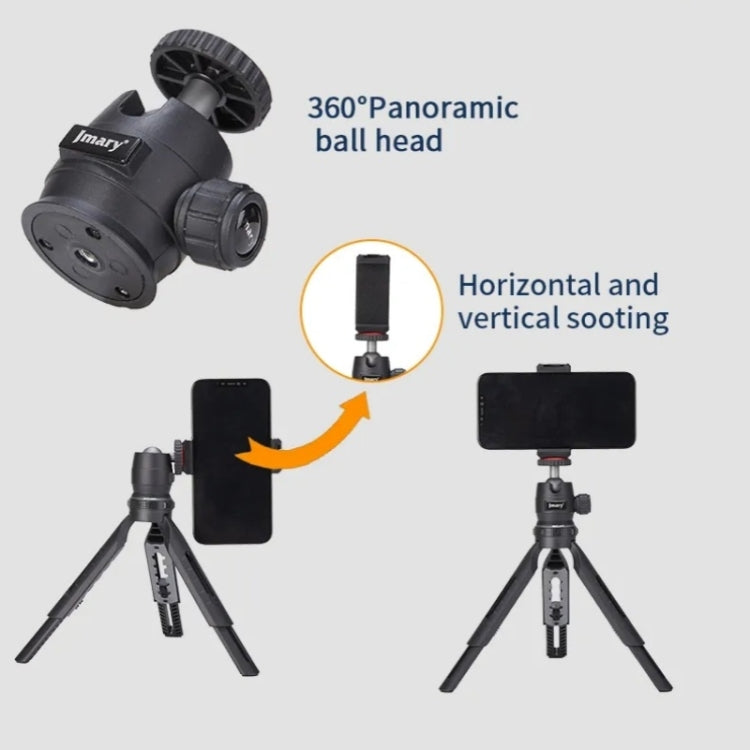 JMARY MT-30 Desktop Tripod Camera Phone Projector Selfie Stick 5-section Adjustable Tripod - Tripods by Jmary | Online Shopping South Africa | PMC TechLife | Buy Now Pay Later Mobicred