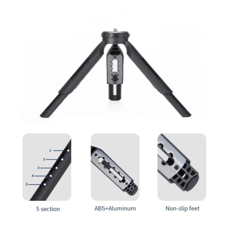 JMARY MT-30 Desktop Tripod Camera Phone Projector Selfie Stick 5-section Adjustable Tripod - Tripods by Jmary | Online Shopping South Africa | PMC TechLife | Buy Now Pay Later Mobicred