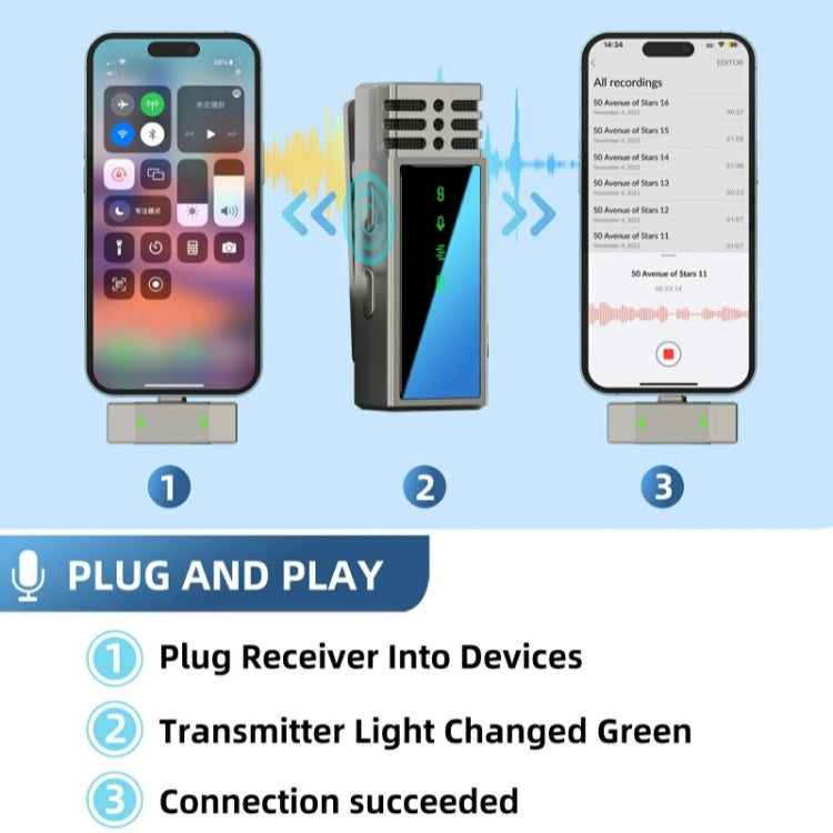 JMARY MW-15 For iPhone / iPad 2.4G Lavalier Wireless Microphone - Microphone by Jmary | Online Shopping South Africa | PMC TechLife | Buy Now Pay Later Mobicred