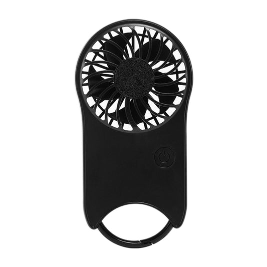 F12 3 Wind Speed Outdoor Summer Cooling Fan Hanging Buckle Mini Handheld Fan(Black) - Electric Fans by PMC Jewellery | Online Shopping South Africa | PMC Jewellery | Buy Now Pay Later Mobicred