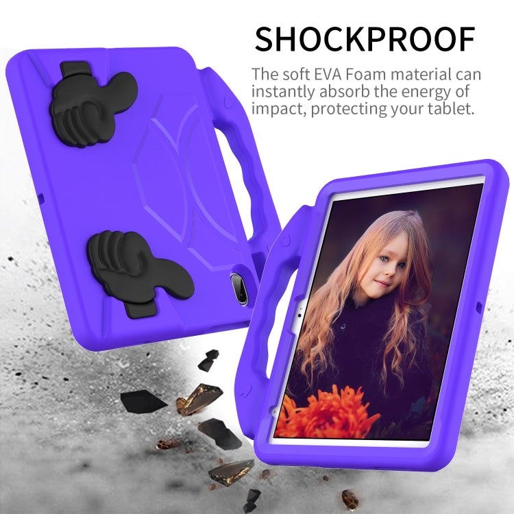 For iPad Air 11 2024 Children EVA Shockproof Tablet Case with Thumb Bracket(Purple) - iPad Air 11 2024 Cases by PMC Jewellery | Online Shopping South Africa | PMC Jewellery | Buy Now Pay Later Mobicred