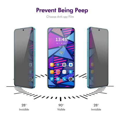 For vivo iQOO Z9 Global 2pcs ENKAY Hat-Prince 28 Degree Anti-peeping Privacy Silk Print Tempered Glass Film - vivo Tempered Glass by ENKAY | Online Shopping South Africa | PMC Jewellery | Buy Now Pay Later Mobicred