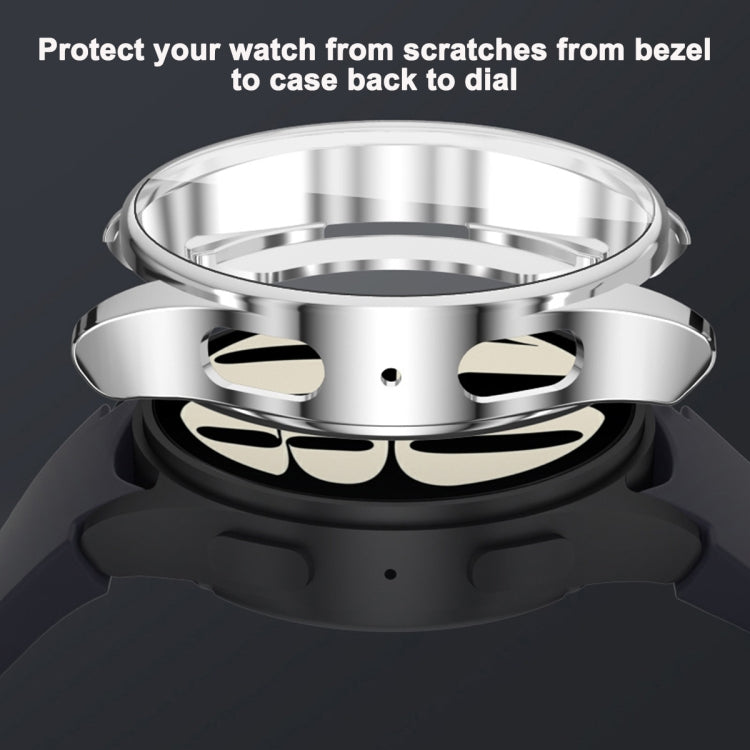 For Samsung Galaxy Watch Ultra 47mm Hollow Out TPU Electroplated Watch Protective Case(Transparent) - Watch Cases by PMC Jewellery | Online Shopping South Africa | PMC Jewellery | Buy Now Pay Later Mobicred