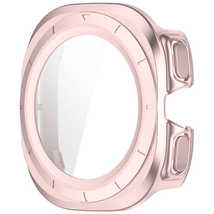 For Samsung Galaxy Watch Ultra 47mm PC+Tempered Film Integrated Waterproof Watch Protective Case(Rose Gold) - Watch Cases by PMC Jewellery | Online Shopping South Africa | PMC Jewellery | Buy Now Pay Later Mobicred