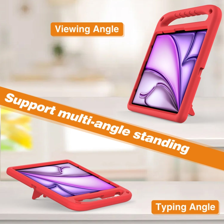 For iPad Air 13 2025 / 2024 Handle EVA Shockproof Tablet Case with Holder(Red) - iPad Air 13 2025 / 2024 Cases by PMC TechLife | Online Shopping South Africa | PMC TechLife | Buy Now Pay Later Mobicred