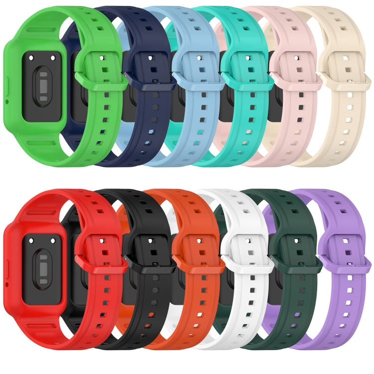 For  Huawei Band 9 NFC Two Color Frame Integrated Silicone Watch Band(Black) - free shipping - PMc TechLife - Order now!