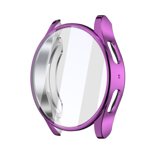 For Samsun Galaxy Watch 7 40mm Full Coverage TPU Electroplated Watch Protective Case(Purple) - Watch Cases by PMC Jewellery | Online Shopping South Africa | PMC Jewellery | Buy Now Pay Later Mobicred