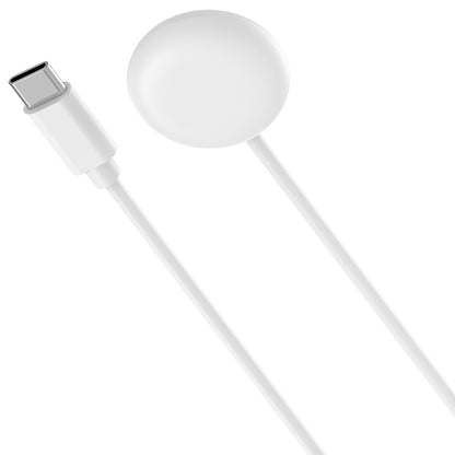 For Fitbit Ace LTE USB-C / Type-C Interface Smart Watch Magnetic Charging Cable(White) - Charger by PMC Jewellery | Online Shopping South Africa | PMC Jewellery | Buy Now Pay Later Mobicred