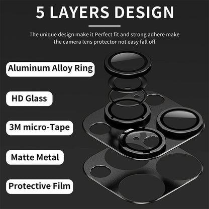 For iPhone 16 / 16 Plus ENKAY Anti-reflection Camera Lens Aluminium Alloy Tempered Glass Film(Silver) - iPhone 16 Plus Tempered Glass by ENKAY | Online Shopping South Africa | PMC Jewellery | Buy Now Pay Later Mobicred