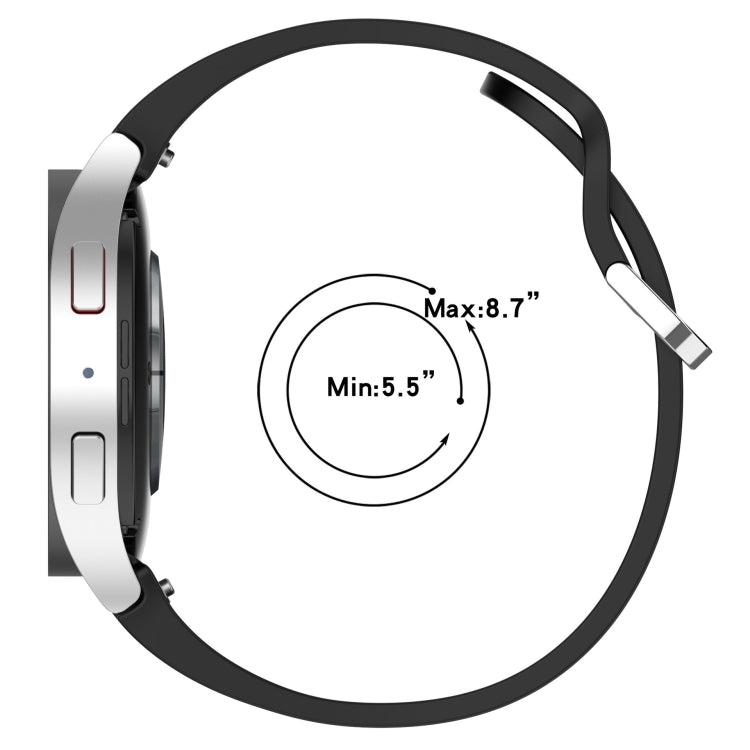 For Samsung Galaxy Watch 6 44mm Solid Color Silver Buckle Quick Release Silicone Watch Band(Wine Red) - free shipping - PMC TechLife - Order now!