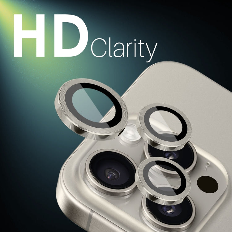 For iPhone 16 Pro / Pro Max NORTHJO 2 Sets 6pcs Camera Lens Protector Cover Metal Ring Film(Natural) - free shipping - PMC Jewellery - Order now!