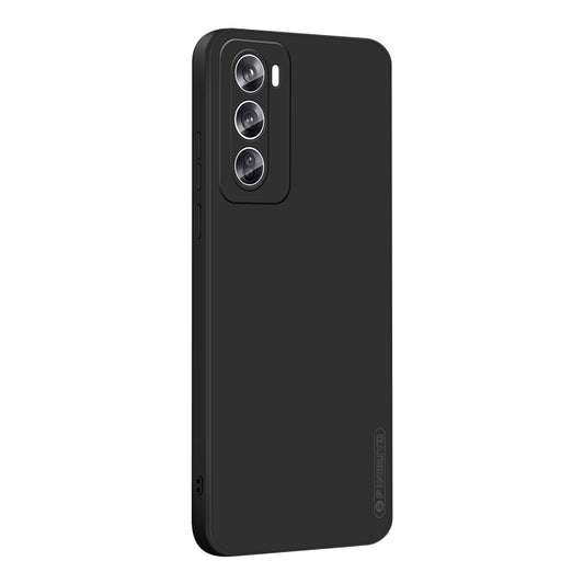 For OPPO Reno12 Pro Global PINWUYO Sense Series Liquid Silicone TPU Phone Case(Black) - Reno12 Pro Cases by PINWUYO | Online Shopping South Africa | PMC Jewellery | Buy Now Pay Later Mobicred