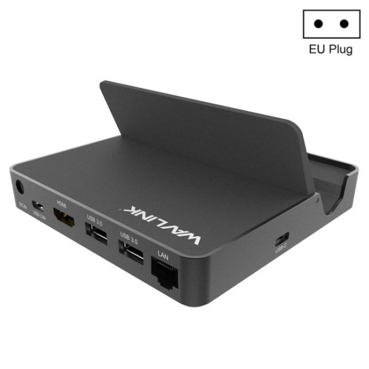 WAVLINK UHP3D01G Gigabit Ethernet USB 3.0 Multi-Function HUB 4K HD Docking Station(EU Plug) - free shipping - PMC Jewellery - Order now!