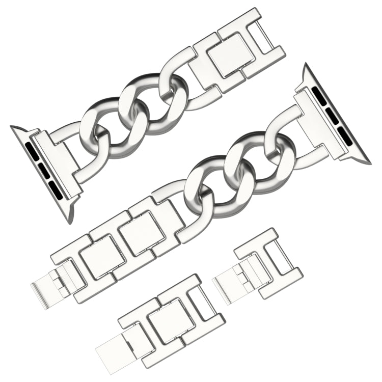 For Apple Watch Series 5 40mm Quick-Release Metal Chain Watch Band(Silver) - free shipping - PMC TechLife - Order now!