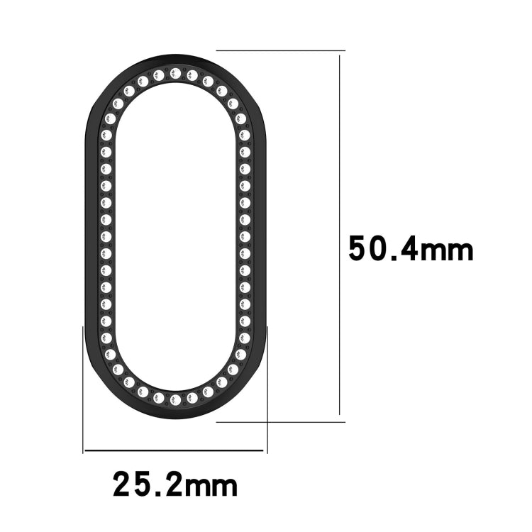For Xiaomi Smart Band 9 Diamond Half Coverage Hollow PC Watch Protective Case(Rose Gold) - Watch Cases by PMC TechLife | Online Shopping South Africa | PMC TechLife | Buy Now Pay Later Mobicred