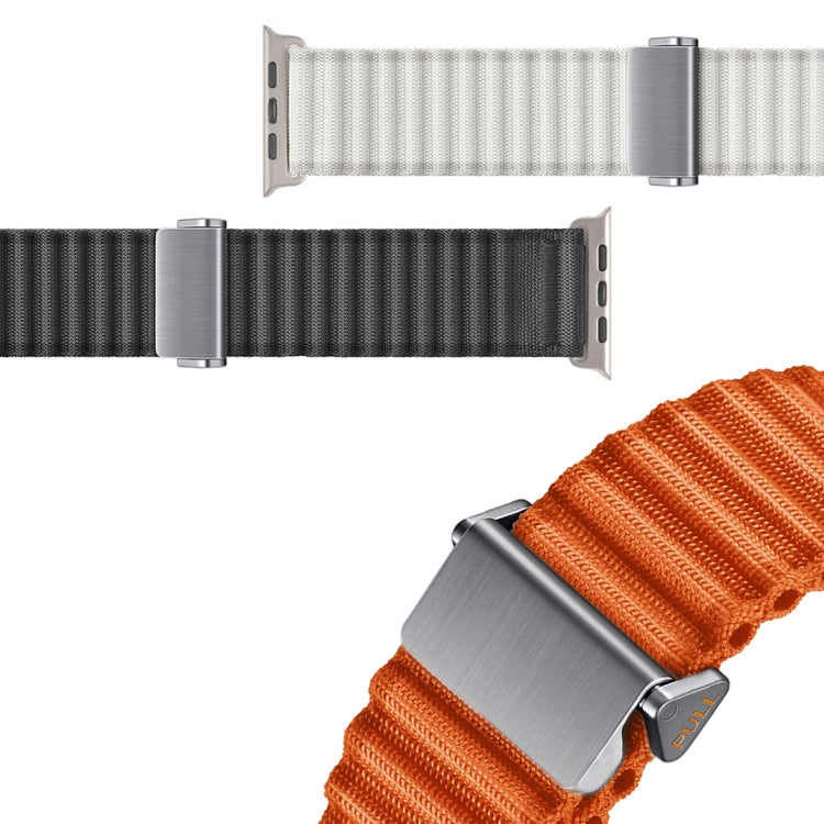 For Apple Watch Ultra 49mm Off Road Magnetic Buckle Braided Nylon Watch Band(Dark Gray) - Watch Bands by PMC Jewellery | Online Shopping South Africa | PMC Jewellery | Buy Now Pay Later Mobicred