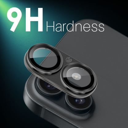 For iPhone 16 / 16 Plus NORTHJO Matte Camera Lens Protector Tempered Glass Rear Lens Film(Black) - iPhone 16 Tempered Glass by NORTHJO | Online Shopping South Africa | PMC Jewellery | Buy Now Pay Later Mobicred