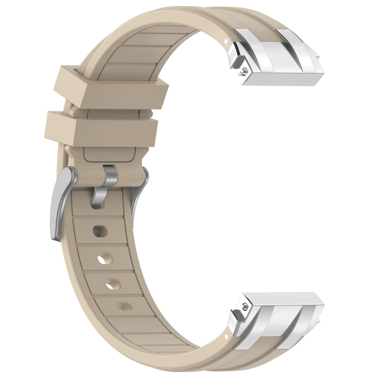 For Amazfit Pop 20mm Quick Release Silver Buckle Royal Silicone Watch Band(Starlight) - free shipping - PMC TechLife - Order now!