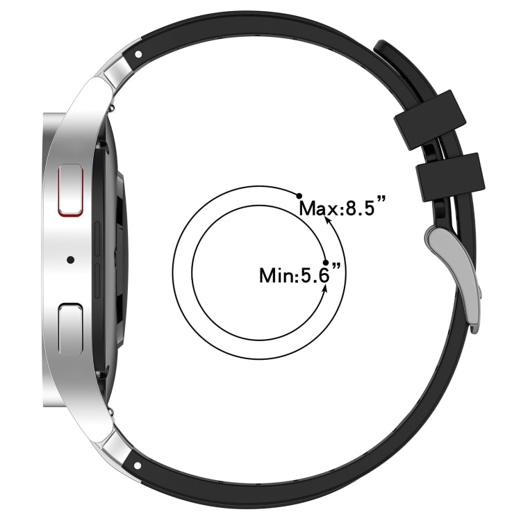 For Amazfit Bip Lite 20mm Quick Release Silver Buckle Royal Silicone Watch Band(Black) - free shipping - PMC TechLife - Order now!