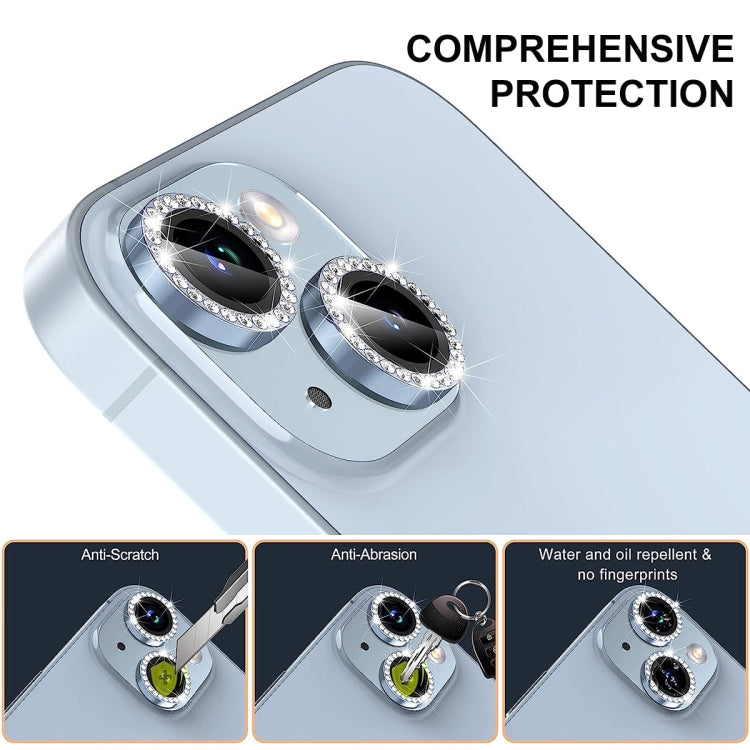 For iPhone 16 Pro / 16 Pro Max ENKAY AR Anti-reflection Individual Diamond Ring Camera Lens Glass Full Film(Silver) - iPhone 16 Pro Max Tempered Glass by ENKAY | Online Shopping South Africa | PMC Jewellery | Buy Now Pay Later Mobicred