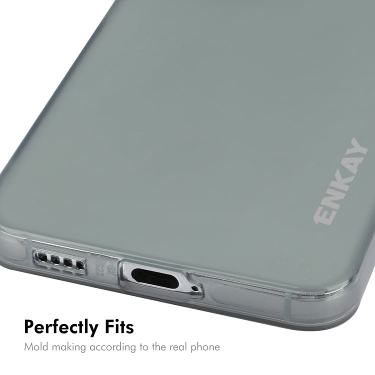 For Samsung Galaxy S24 5G ENKAY Hat-Prince Translucent Matte TPU Soft Phone Case(White) - Galaxy S24 5G Cases by ENKAY | Online Shopping South Africa | PMC Jewellery | Buy Now Pay Later Mobicred