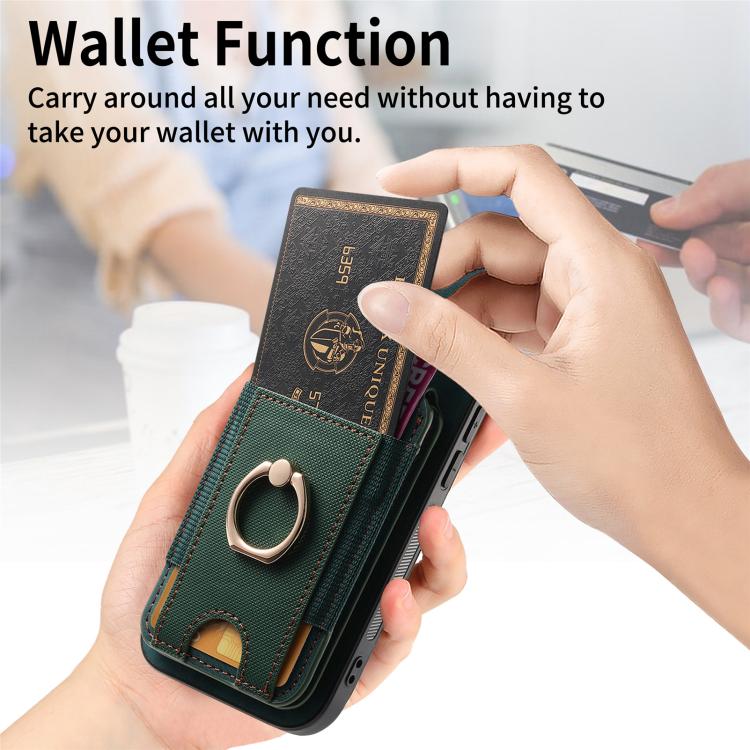 For iPhone 16e Retro Splitable Magnetic Stand Card Bag Leather Phone Case(Green) - free shipping - PMC TechLife - Order now!