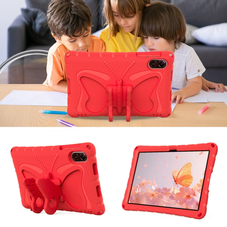 For Honor Pad X9 Butterfly Bracket EVA Shockproof Tablet Case(Red) - Honor by PMC TechLife | Online Shopping South Africa | PMC TechLife | Buy Now Pay Later Mobicred