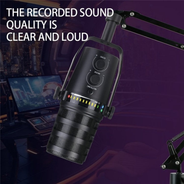 MV7 Monitoring Cardioid Dynamic Live Broadcast Microphone With Desktop Bracket - Microphone by PMC Jewellery | Online Shopping South Africa | PMC Jewellery | Buy Now Pay Later Mobicred