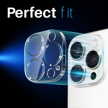 For iPhone 16 Pro / 16 Pro Max NORTHJO Camera Lens Protector CD Veins 3D Tempered Glass Film(Blue) - iPhone 16 Pro Max Tempered Glass by NORTHJO | Online Shopping South Africa | PMC Jewellery | Buy Now Pay Later Mobicred