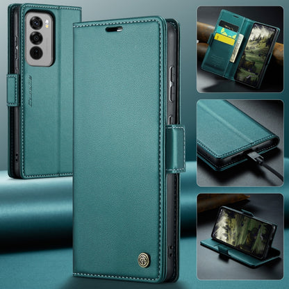 For OPPO Reno12 Pro 5G Global CaseMe 023 Butterfly Buckle Litchi Texture RFID Anti-theft Leather Phone Case(Green) - Reno12 Pro Cases by CaseMe | Online Shopping South Africa | PMC Jewellery | Buy Now Pay Later Mobicred