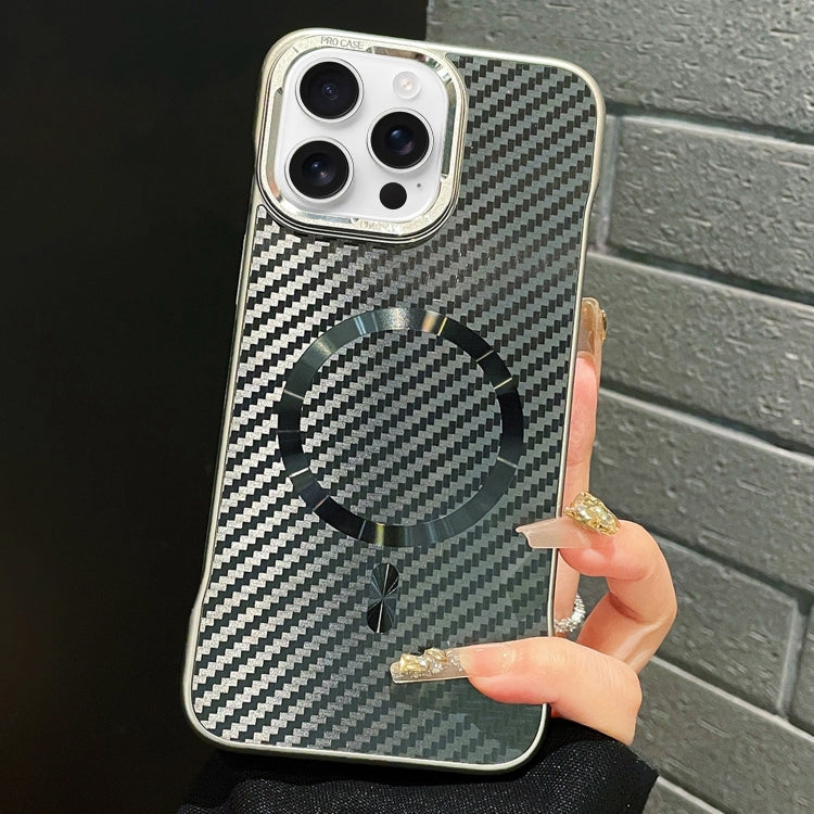For iPhone 13 Pro AG Carbon Fiber Frameless MagSafe Phone Case(Black) - iPhone 13 Pro Cases by PMc TechLife | Online Shopping South Africa | PMc TechLife | Buy Now Pay Later Mobicred