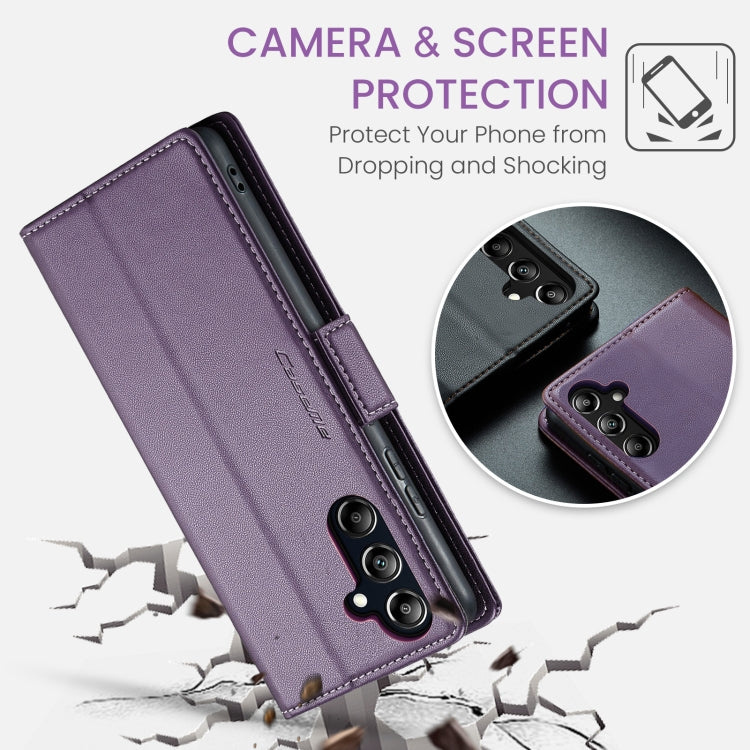 For Samsung Galaxy A16 5G CaseMe 023 Butterfly Buckle Litchi Texture RFID Anti-theft Leather Phone Case(Purple) - Galaxy Phone Cases by CaseMe | Online Shopping South Africa | PMC Jewellery | Buy Now Pay Later Mobicred