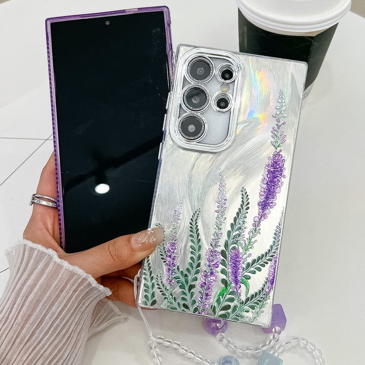 For Samsung Galaxy S25 Ultra 5G Electroplating Flowers Plants Texture Wristband TPU Phone Case(Colorful Peony FL10) - Galaxy S25 Ultra 5G Cases by PMC Jewellery | Online Shopping South Africa | PMC Jewellery | Buy Now Pay Later Mobicred