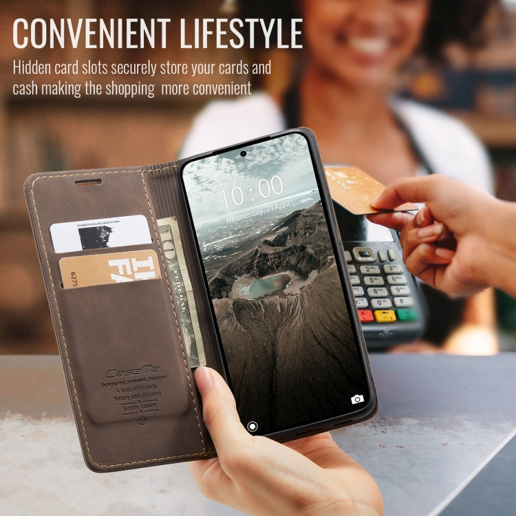 For Redmi Note 14 5G CaseMe 013 Multifunctional Horizontal Flip Leather Phone Case(Coffee) - Note 14 Cases by CaseMe | Online Shopping South Africa | PMC Jewellery | Buy Now Pay Later Mobicred