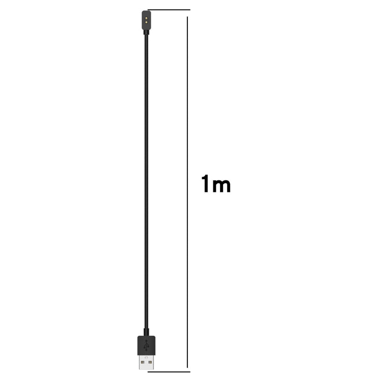 For Xiaomi Smart Band 9 Pro / 9 Active USB Interface Smart Watch Charging Cable, Length: 1m(Black) - Charger by PMC TechLife | Online Shopping South Africa | PMC TechLife | Buy Now Pay Later Mobicred