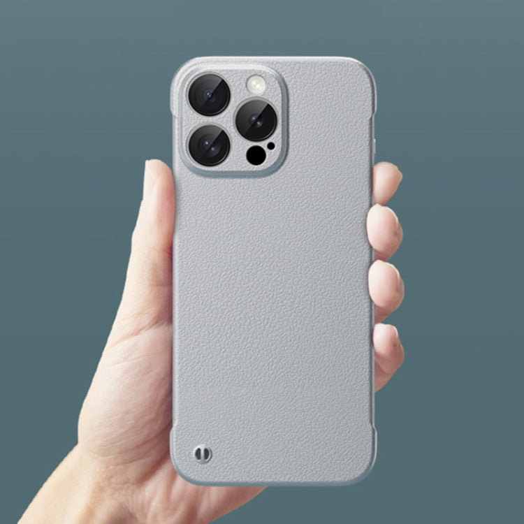 For iPhone 14 Plus Frameless Litchi Texture PC Phone Case(Orange) - iPhone 14 Plus Cases by PMc TechLife | Online Shopping South Africa | PMc TechLife | Buy Now Pay Later Mobicred
