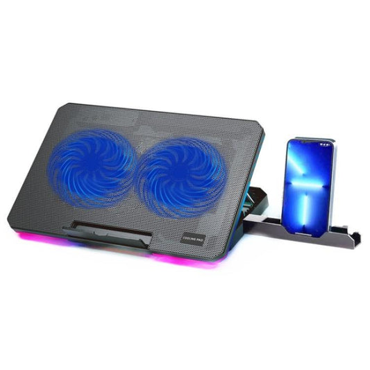 CP252 Adjustable Angle Notebook Cooler Stand Dual Fan Laptop Cooling Pad - Cooling Pads by PMC Jewellery | Online Shopping South Africa | PMC Jewellery | Buy Now Pay Later Mobicred