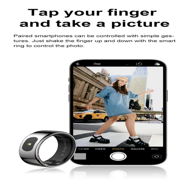 R08 SIZE 8 Smart Ring, Support Heart Rate / Blood Oxygen / Sleep / Multiple Sports Modes(Gold) - free shipping - PMC TechLife - Order now!