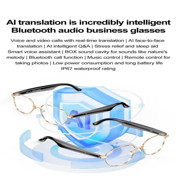 W100B Smart Glasses, Support AI Conversation / AI Intelligent Translation / Bluetooth Call(White) - free shipping - PMC TechLife - Order now!