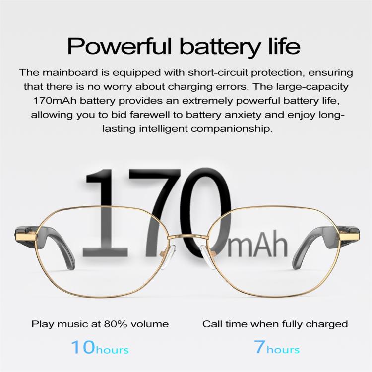 W100B Smart Glasses, Support AI Conversation / AI Intelligent Translation / Bluetooth Call(White) - free shipping - PMC TechLife - Order now!