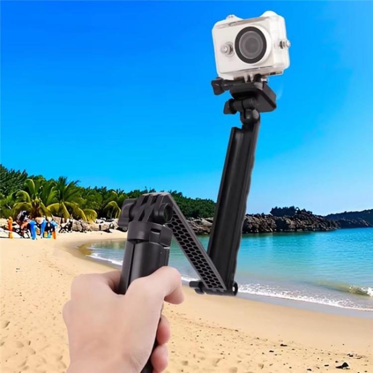 C062 Tri-folding Tripod Sports Camera Mobile Phone Selfie Stand Desktop Fixed Bracket - free shipping - PMC TechLife - Order now!