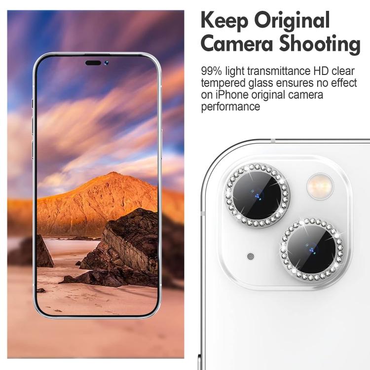 For iPhone 17 Pro Max Kalebol Individual Camera Lens Diamond Ring Protector(Silver) - iPhone 17 Pro Max Tempered Glass by Kalebol | Online Shopping South Africa | PMC TechLife | Buy Now Pay Later Mobicred