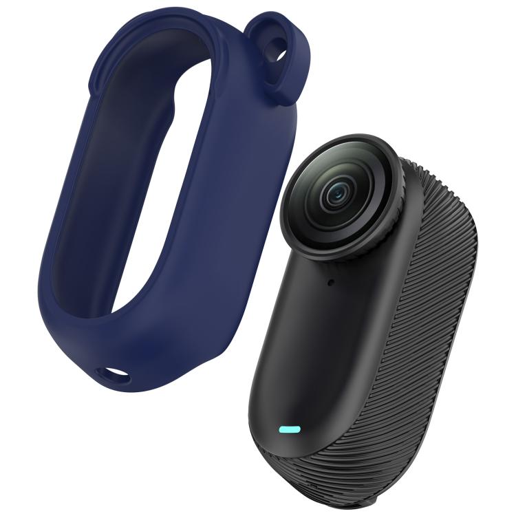 For Insta 360 Go 2 Solid Color Silicone Protective Case(Dark Blue) - free shipping - PMC TechLife - Order now!
