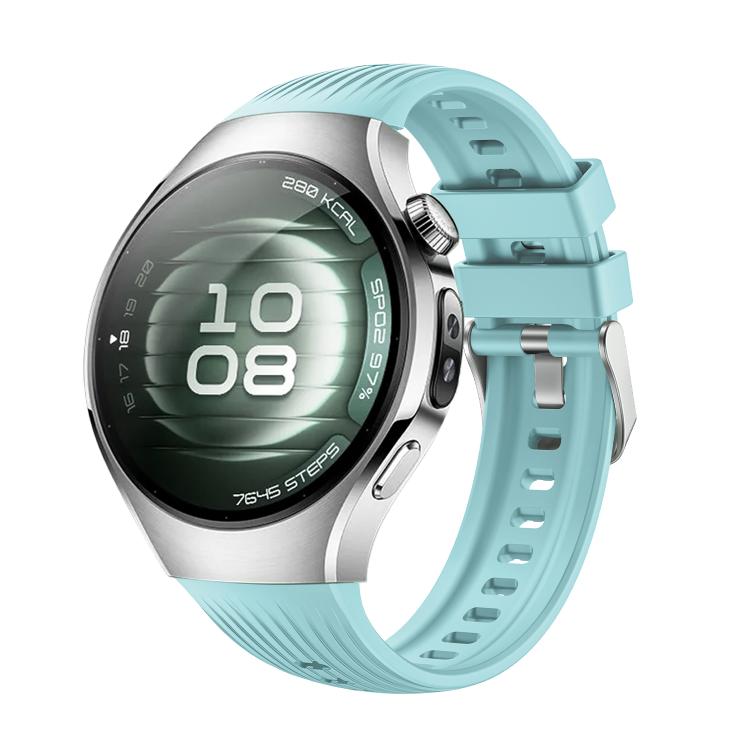 For Huawei Watch 5 42mm Vertical Silicone Watch Band(Teal) - free shipping - PMC TechLife - Order now!
