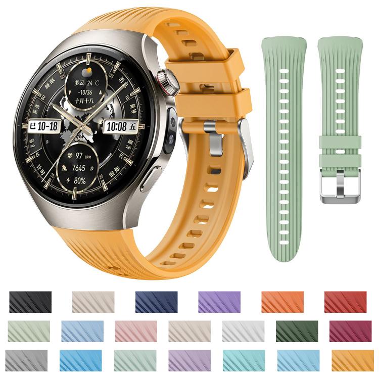 For Huawei Watch 5 42mm Vertical Silicone Watch Band(Wilderness Green) - free shipping - PMC TechLife - Order now!