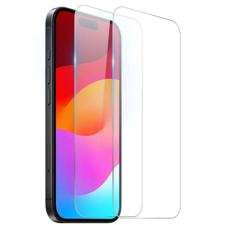 For iPhone 17 2pcs NORTHJO A++ 0.3mm 2.5D Screen Tempered Glass Film(Clear) - iPhone 17 Tempered Glass by NORTHJO | Online Shopping South Africa | PMC TechLife | Buy Now Pay Later Mobicred