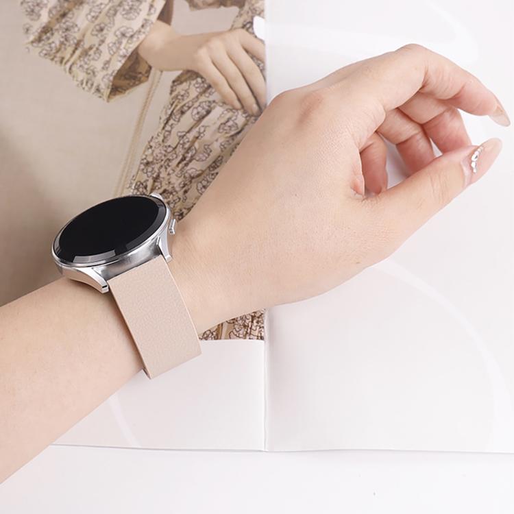 22mm Lychee Texture Soft Magnetic Silicone Watch Band(Purple) - free shipping - PMC TechLife - Order now!